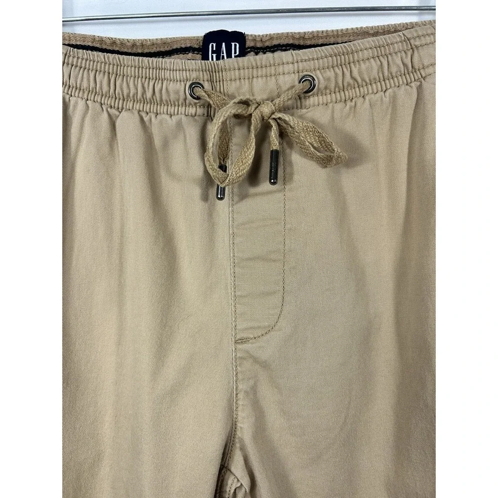 GAP Men's Lived-In Khaki Joggers S Stretch Twill Chino Pants Tan Gorpcore Casual